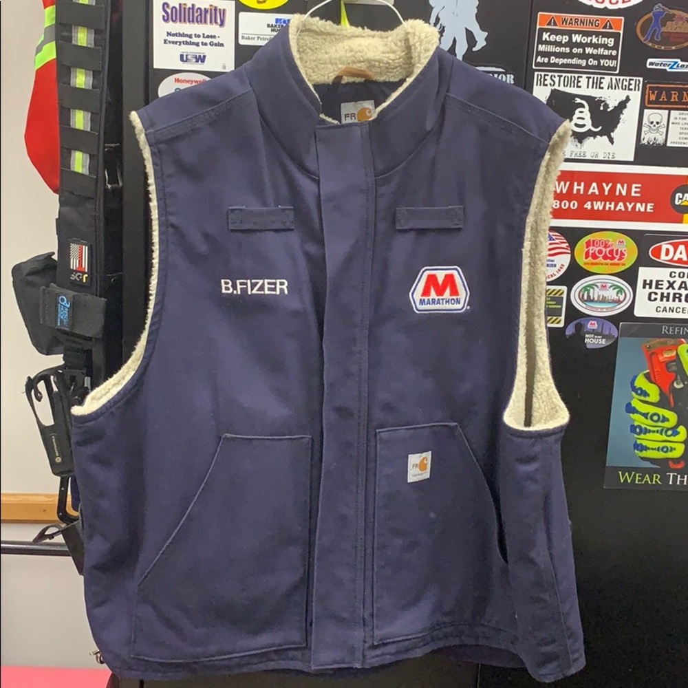 Carhartt FR rated lines vest size 2XL